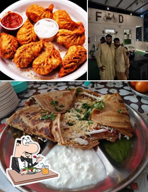 The image of Rajputana cafe and restaurant’s food and exterior