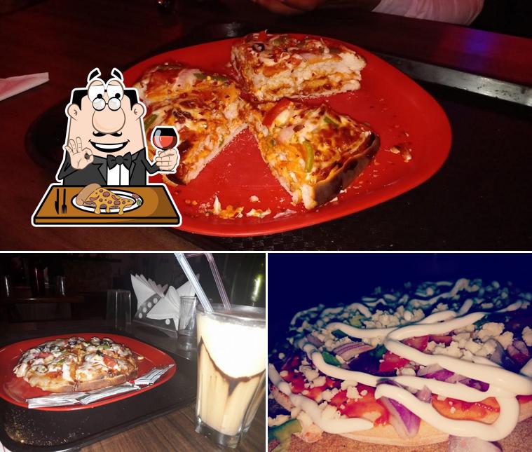 Get pizza at Cloud 9 Cafe