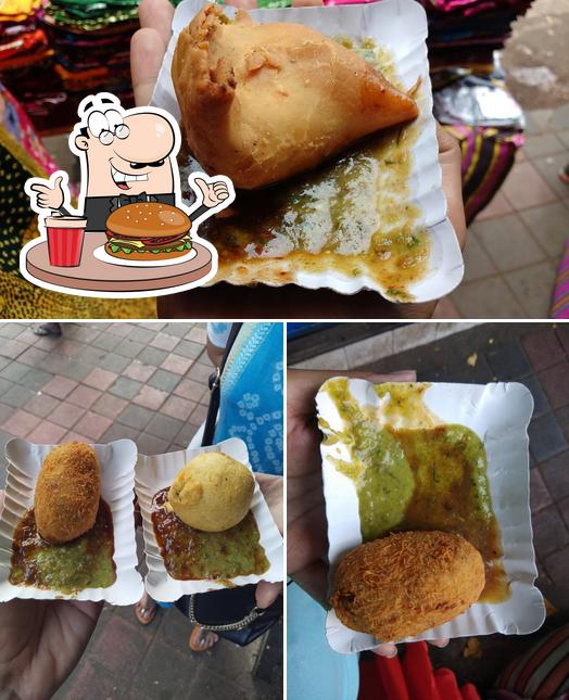 Try out a burger at Dadar Surti Farsan Mart