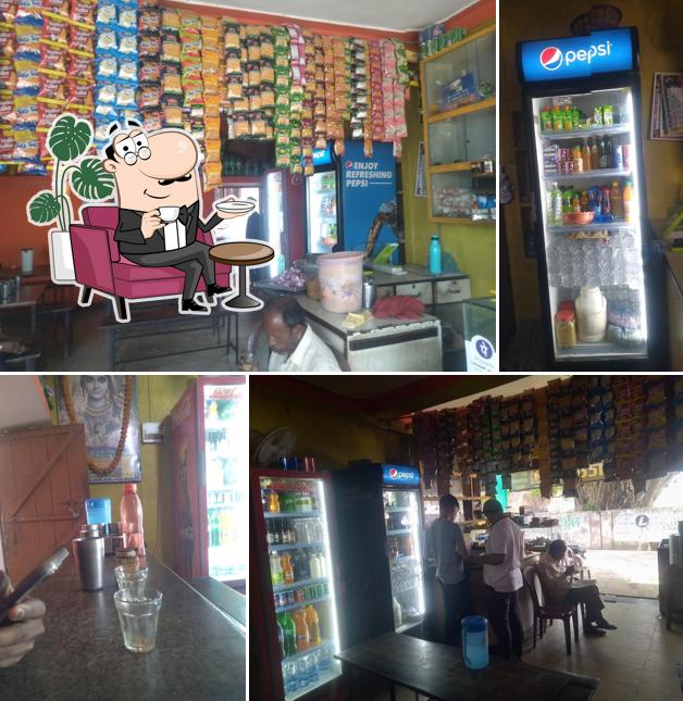 The interior of Gurukrupa restaurant