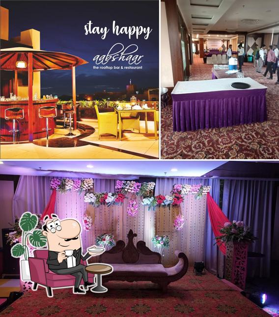 The interior of Hotel Ranbirs Gomti Nagar