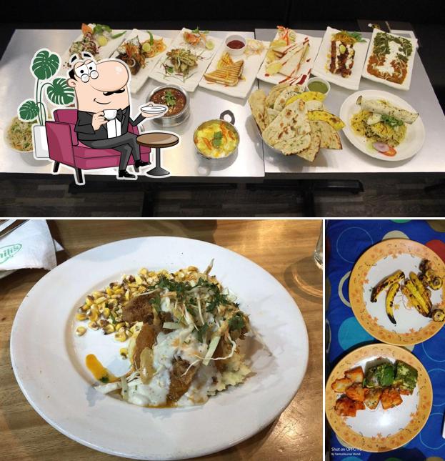 Among various things one can find interior and food at Chillis