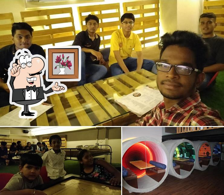 The photo of Pizza Da Dhaba Café -VIP Road’s interior and play area