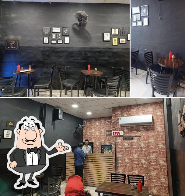 The interior of Pizza club