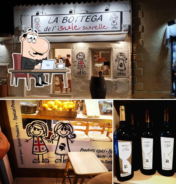 La interni e vino del ristorante