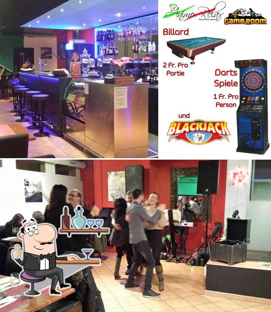 Gli interni di Animo Relax Bar