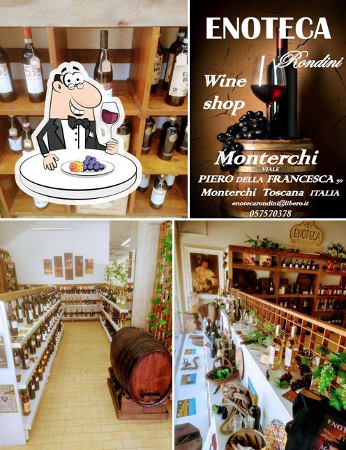 È gradevole godersi un bicchiere di vino a Calzature Enoteca Rondini