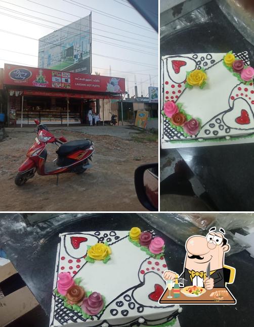This is the image depicting food and exterior at Lakshmi hot puffs