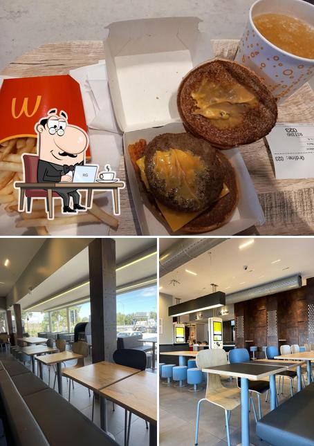 La immagine della interni e cibo di McDonald's Chienti Ovest