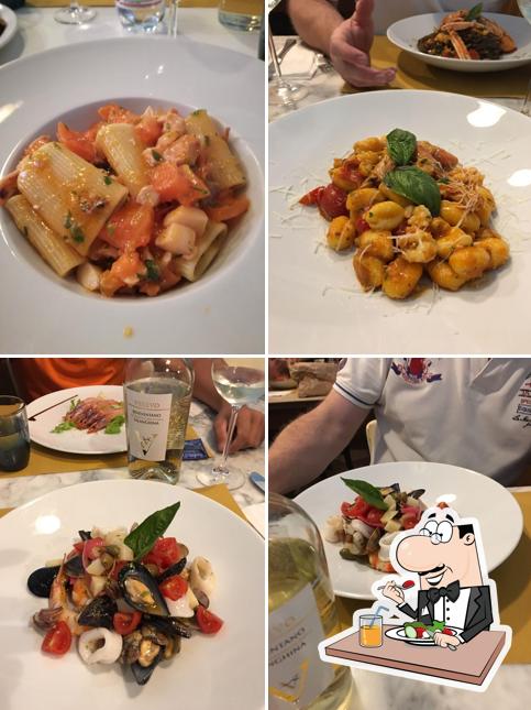 Cibo al Osteria acqua e sale