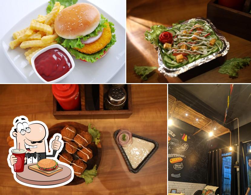 Order a burger at Pepperfry