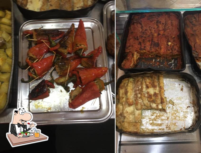 Cibo al Pizzeria rosticceria Le Caricature