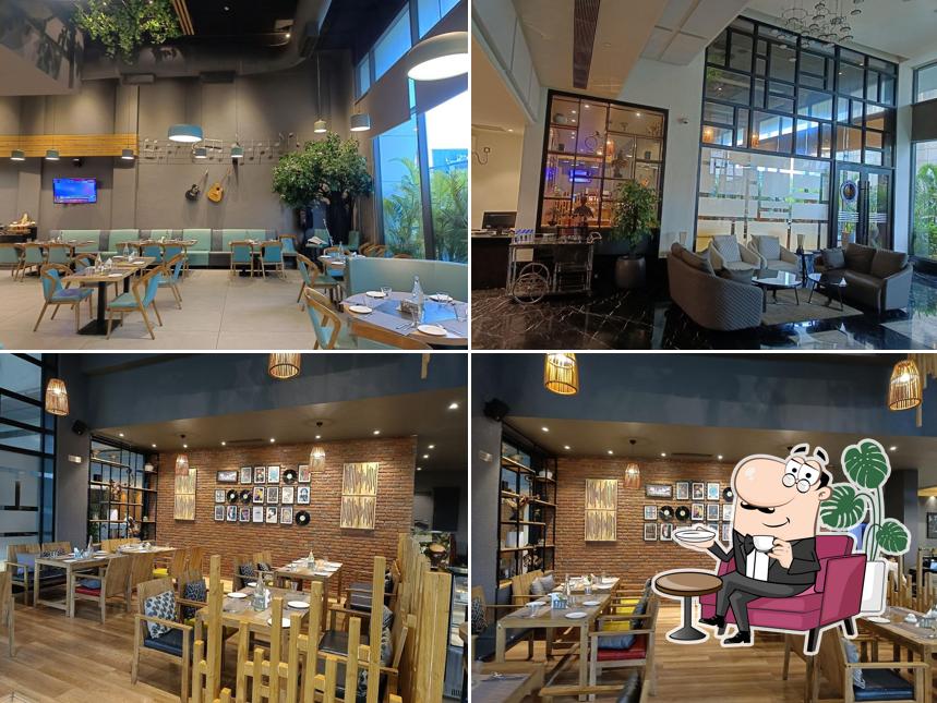 Take a seat at one of the tables at Symphony Cafe