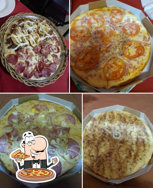 Experimente pizza no Pizzaria Mestra
