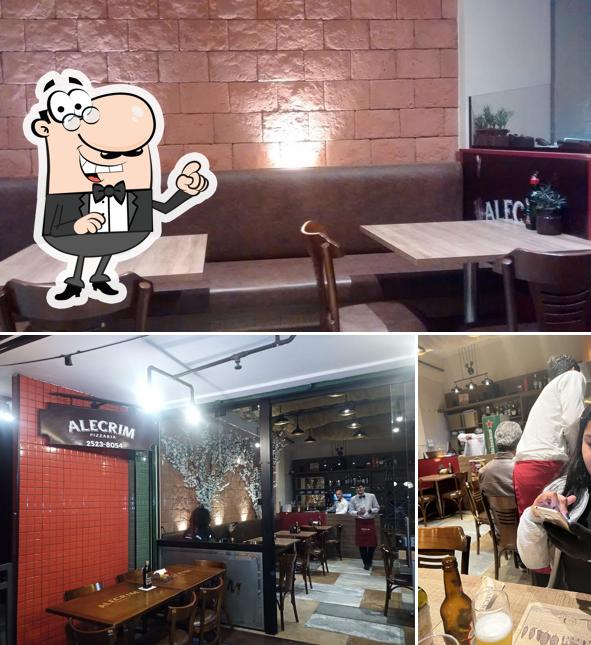 Veja imagens do interior do Alecrim Pizzaria