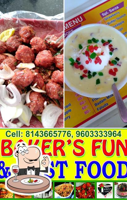 Food at Bakers Fun