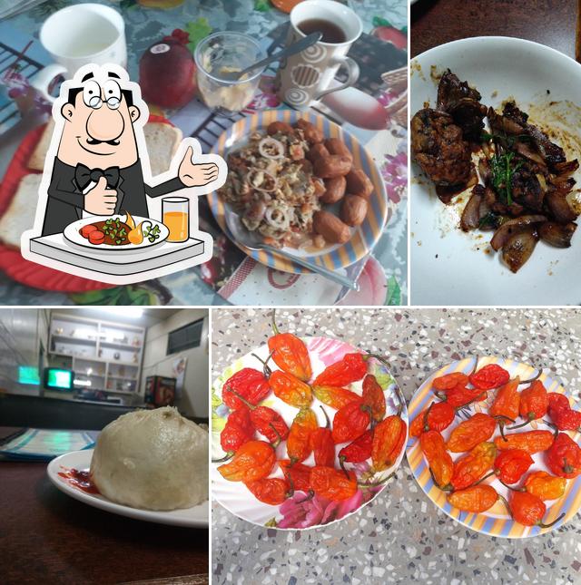 Food at Blue Heaven Restaurant