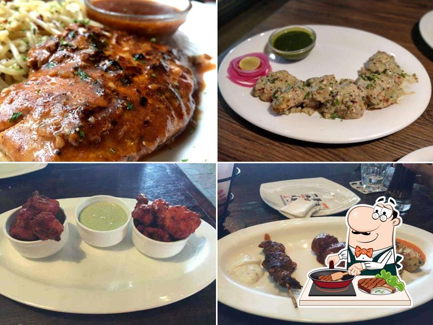 Order meat dishes at Cafe Delhi Heights