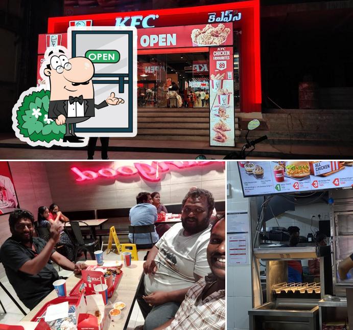 The exterior of KFC
