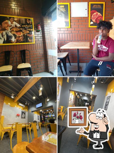 The interior of Oyalo pizza kumbakonam