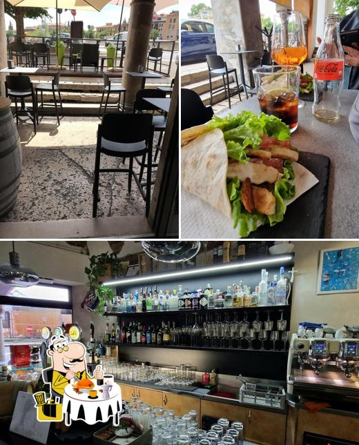 Tra le diverse cose da San Tomaso cocktail bar si possono trovare la cibo e interni