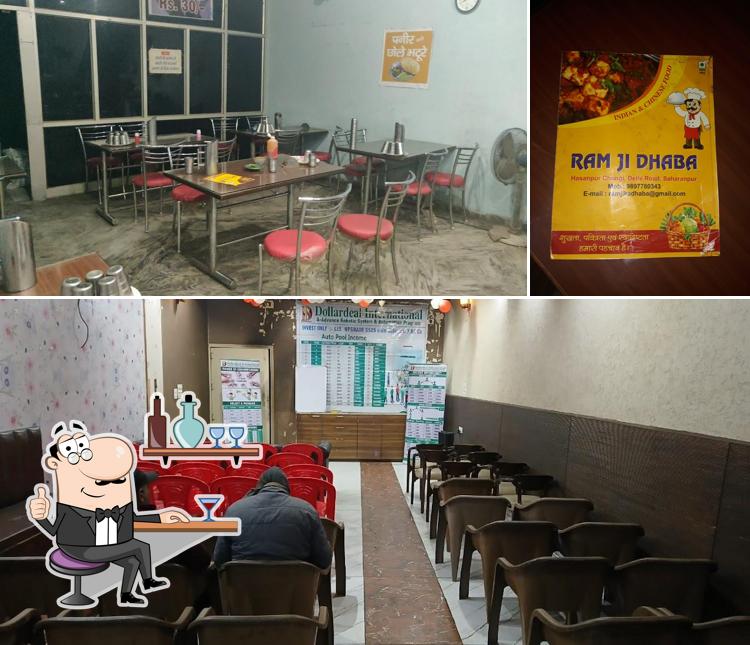 The interior of Ram Ji Dhaba