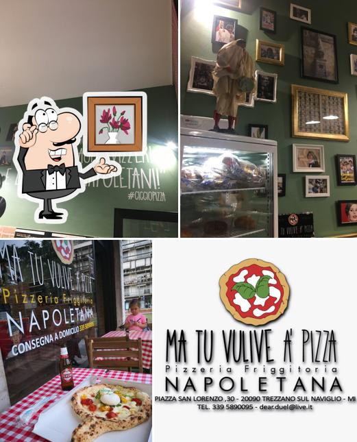 Gli interni di Ma tu vulive a' pizza