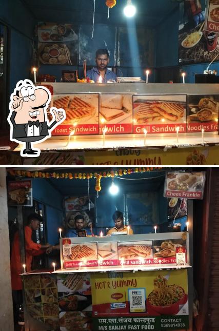 The interior of Sanjay Fast Food