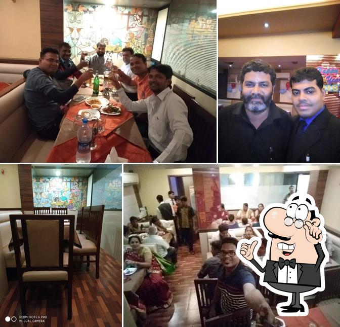 The interior of Vijaya Fine Dine & Bar