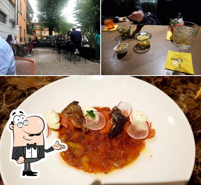 Questa è la immagine che mostra la interni e cibo di Wibe Ristorante