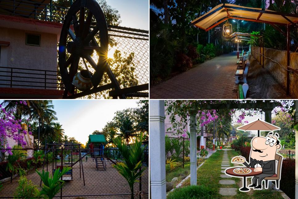 Enjoy the view at the outside area of The Village County Resort