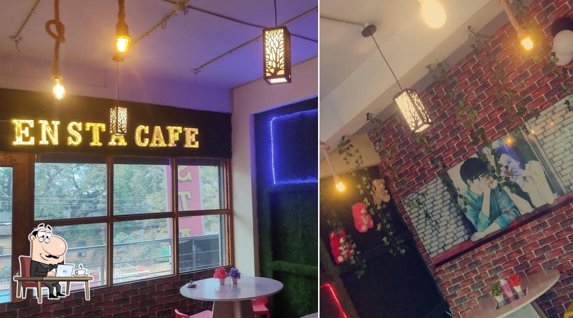 The interior of Ensta cafe