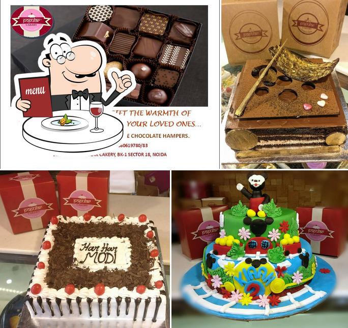 Food at popular cakery