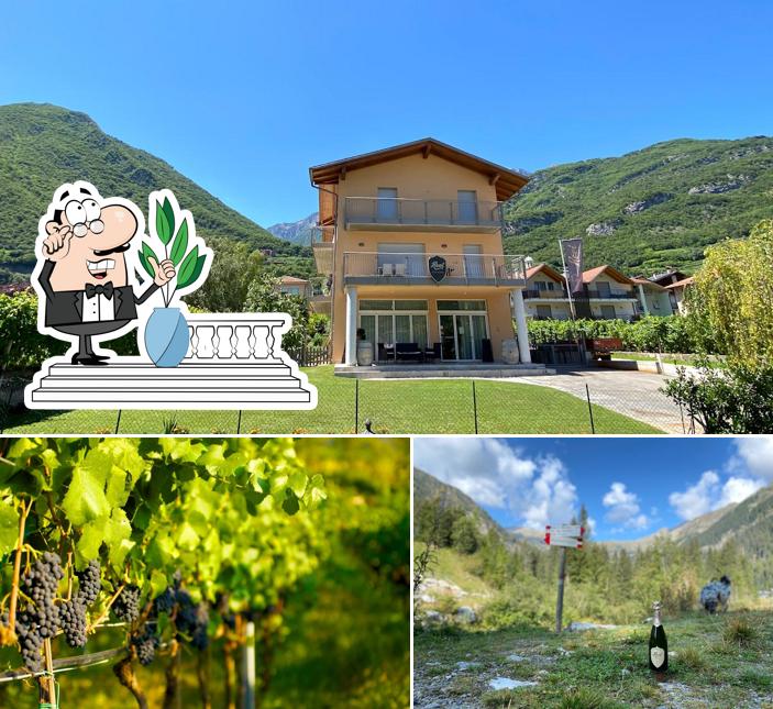 Gli esterni di Revì Trentodoc - cantina e vigneto