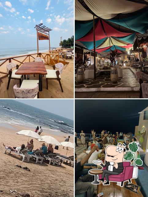 The interior of Obello Beach Club Goa