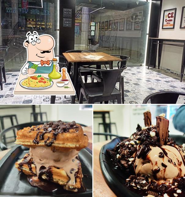 This is the photo displaying food and interior at House of Ice cream