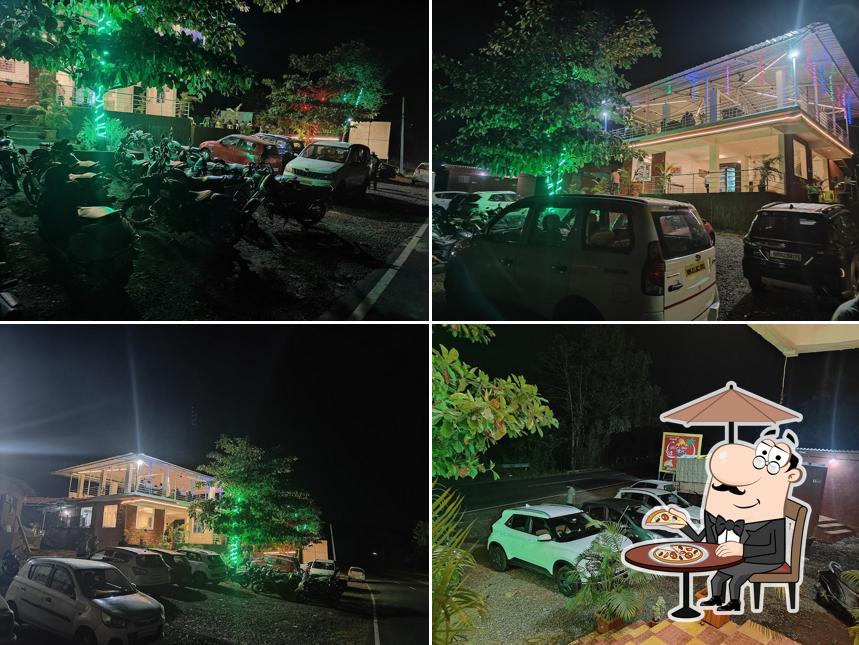 The exterior of Konkan hill top family restaurant
