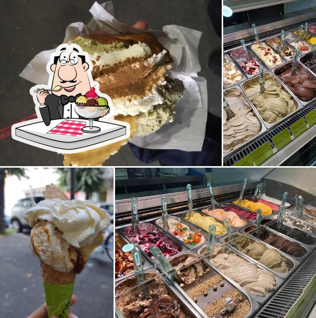 GELATERIA MELAVERDE serve un'ampia gamma di dessert