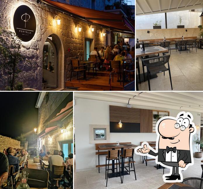 Gli interni di Portella Krk- restaurant