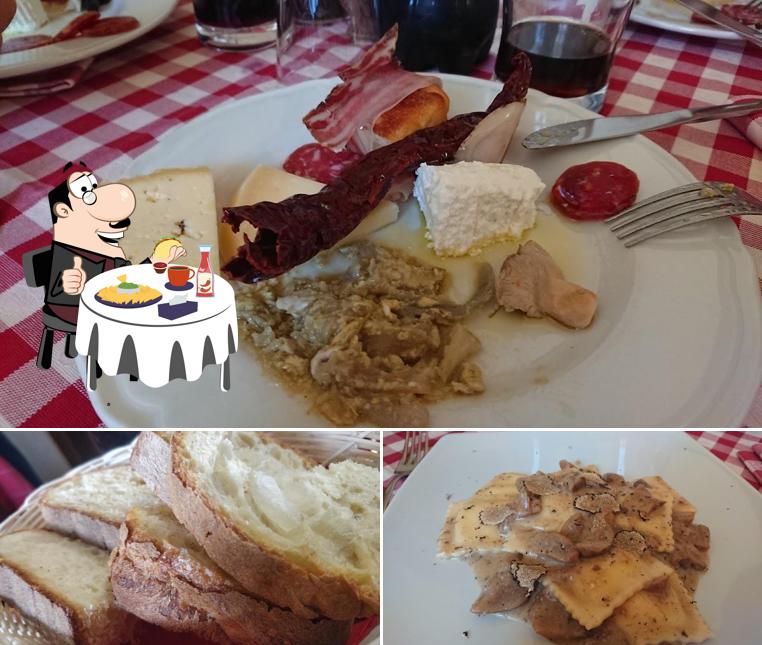 Piatto di formaggi al Trattoria da Spadino