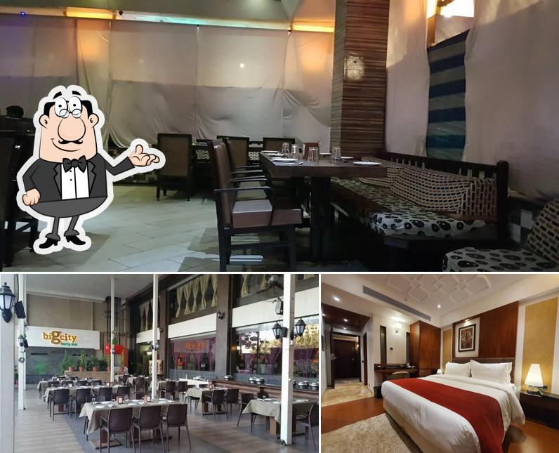 The interior of Yahoo Hotel Restaurant & Bar Nashik