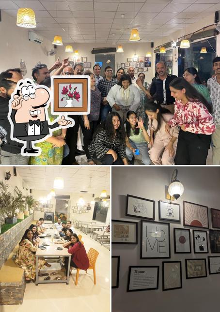 Among various things one can find interior and food at Arham Cafe And Restaurant