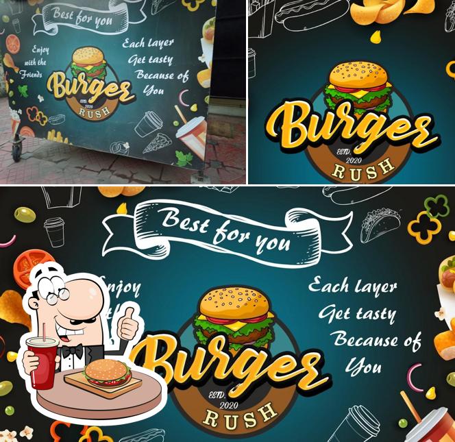 Treat yourself to a burger at Burger rush