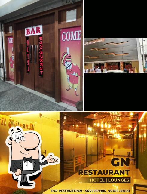 The interior of G.N Restaurant
