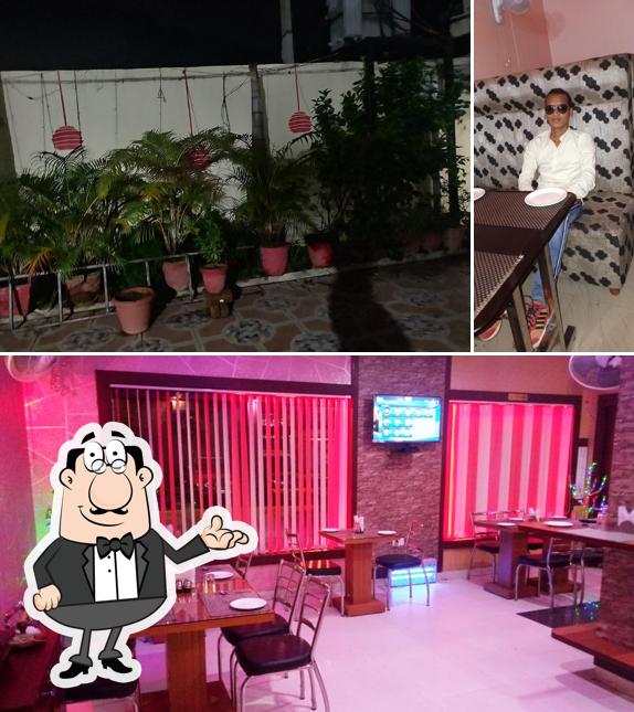 The interior of Raj Gharana Family Restaurant