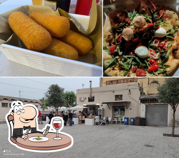 Mamapizza si caratterizza per la cibo e esterno