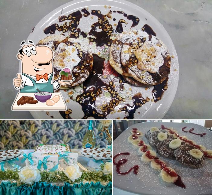 Exclusive pizza e cucina offre un'ampia gamma di dessert