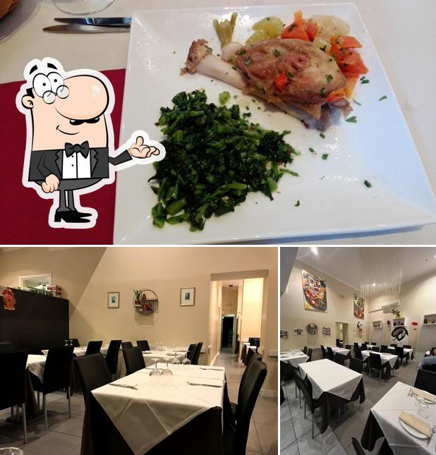 Dai un’occhiata alla foto che mostra la interni e cibo di Chef J