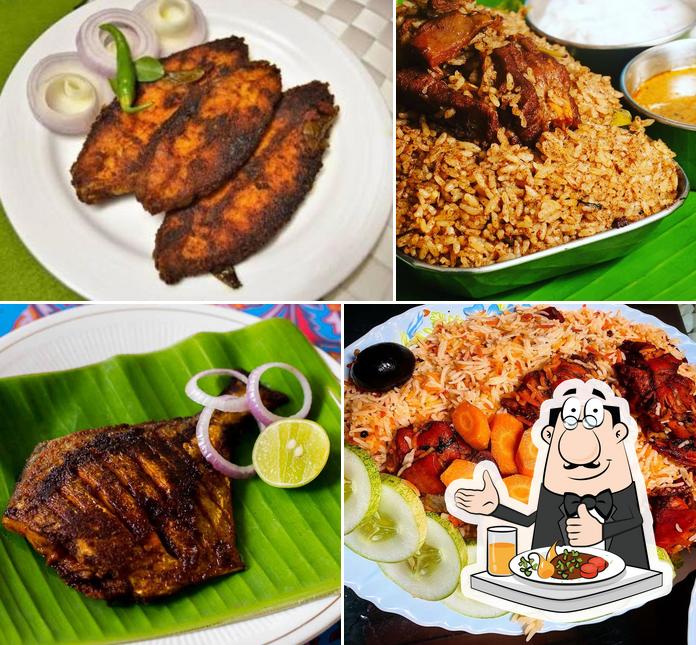 Food at Sree Narayana Vegiterian Hotel