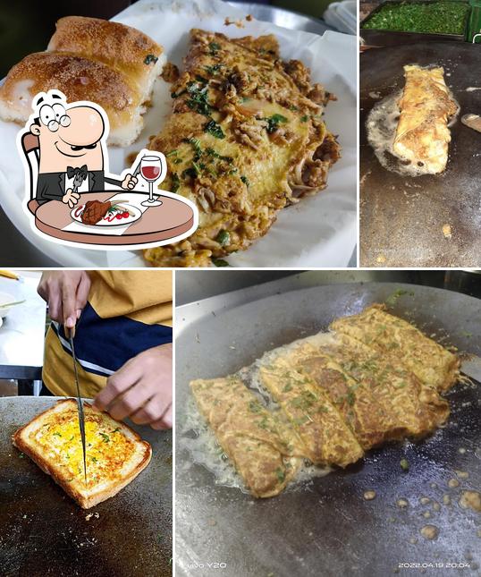 Get meat dishes at THE EGG CORNER